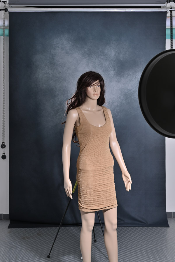 Fond studio polyester imprimé gris