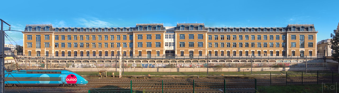 Panoramique de la manufacture des tabacs à Lyon