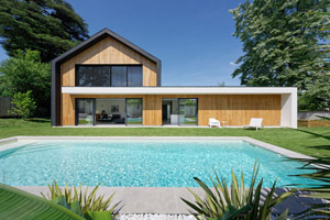 Maison d'architecte avec piscine
