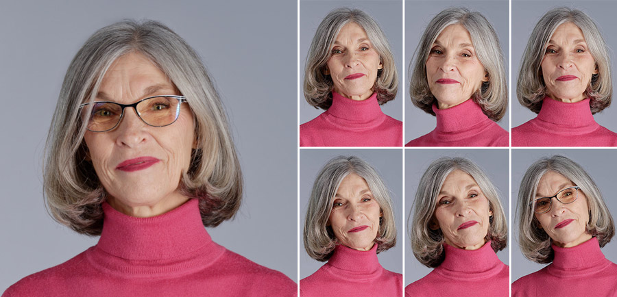 Série de portraits féminins pour Linkedin avec des micro-expressions