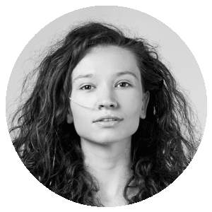 Portrait féminin recadré dans un rond pour Linkedin