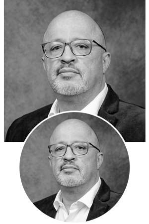 Portrait masculin recadré dans un rond pour Linkedin